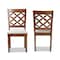 Baxton Studio Ramiro Modern and Contemporary Grey Fabric and Walnut Brown Finished Wood 2-Piece Dining Chair Set 176-11373-Zoro - alternate 5
